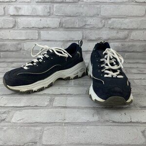 Skechers D'lites Womens Sz 6.5 Shoes Blue Air Cooled Memory Foam 11936 Sneakers